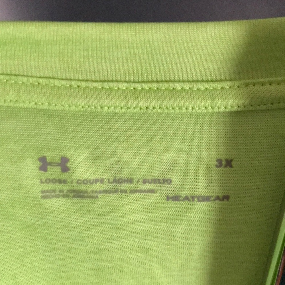 Under Armour Women's Lime Green V-Neck Top - Picture 2 of 5